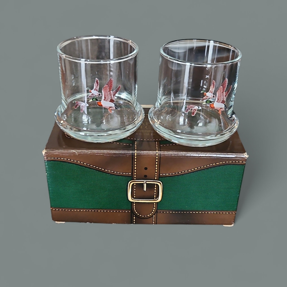 Vintage Avon Chesapeake Collection 8oz Glasses